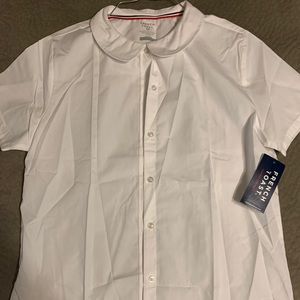 French Toast  Short sleeve collar blouse